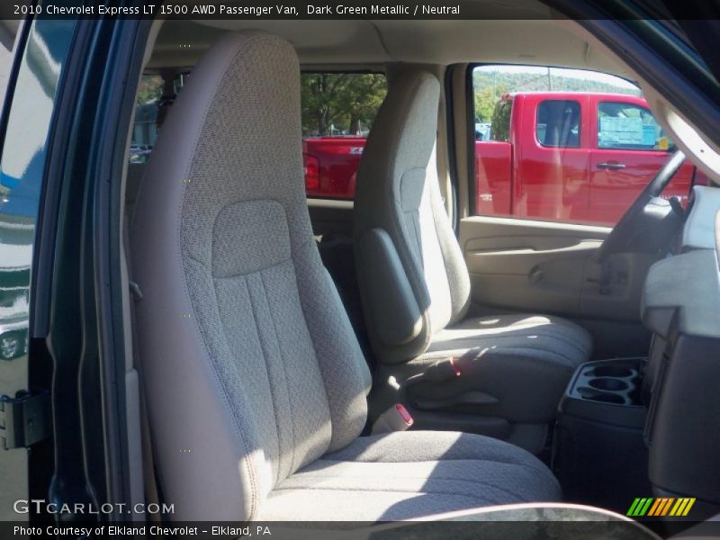 Dark Green Metallic / Neutral 2010 Chevrolet Express LT 1500 AWD Passenger Van