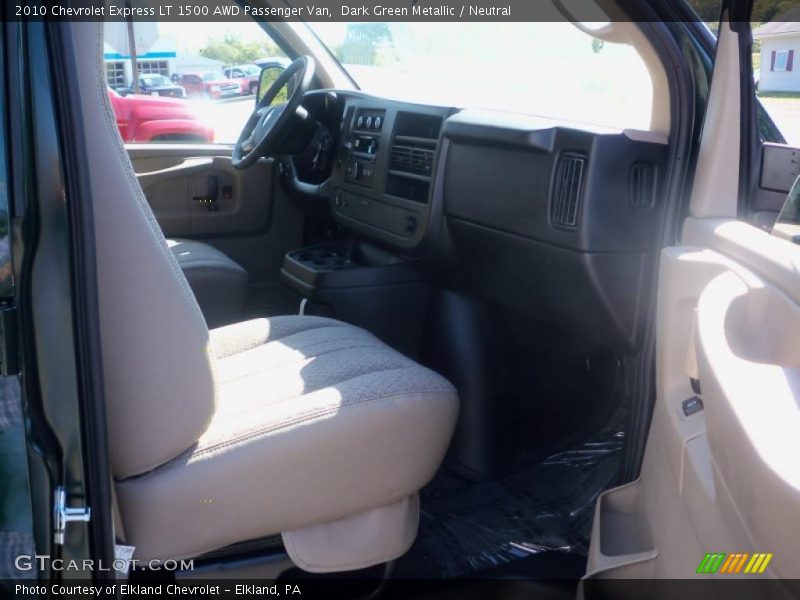 Dark Green Metallic / Neutral 2010 Chevrolet Express LT 1500 AWD Passenger Van