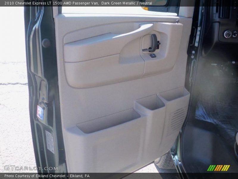 Dark Green Metallic / Neutral 2010 Chevrolet Express LT 1500 AWD Passenger Van