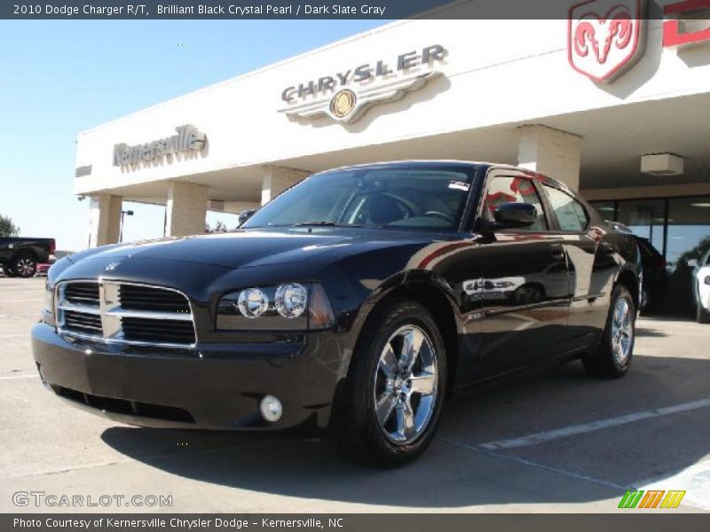 Brilliant Black Crystal Pearl / Dark Slate Gray 2010 Dodge Charger R/T