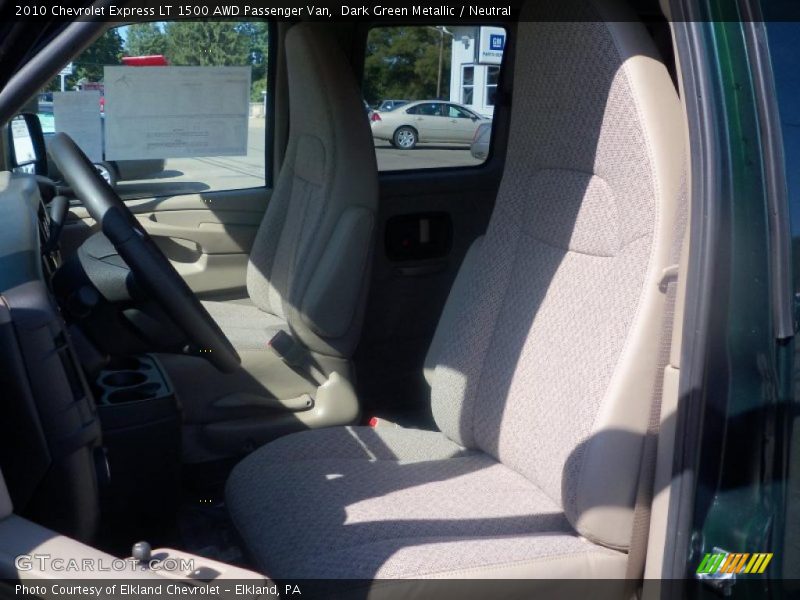 Dark Green Metallic / Neutral 2010 Chevrolet Express LT 1500 AWD Passenger Van