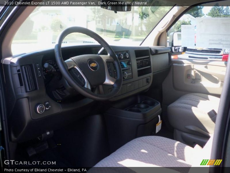 Dark Green Metallic / Neutral 2010 Chevrolet Express LT 1500 AWD Passenger Van