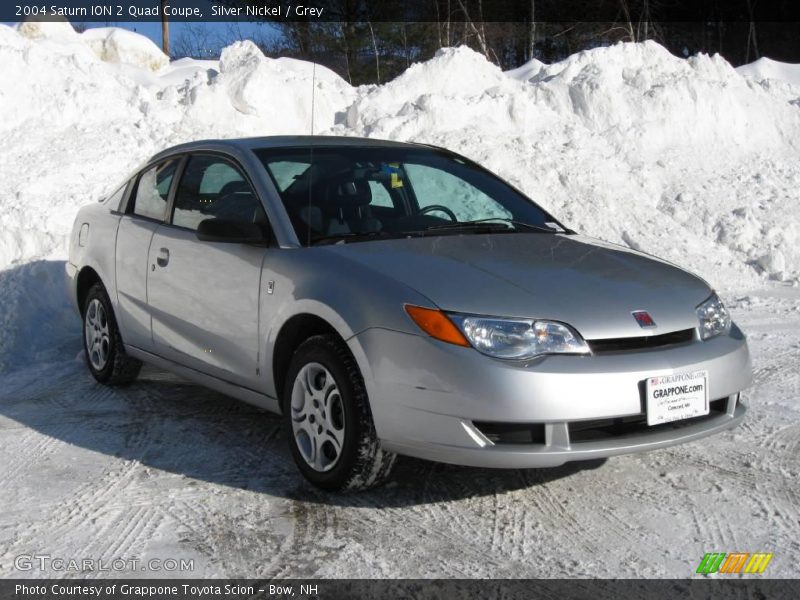 Silver Nickel / Grey 2004 Saturn ION 2 Quad Coupe