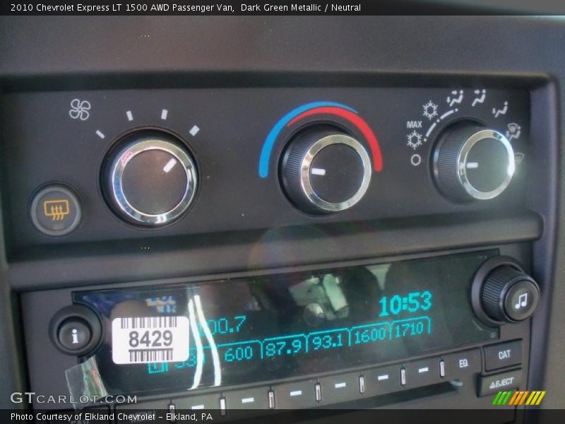 Dark Green Metallic / Neutral 2010 Chevrolet Express LT 1500 AWD Passenger Van
