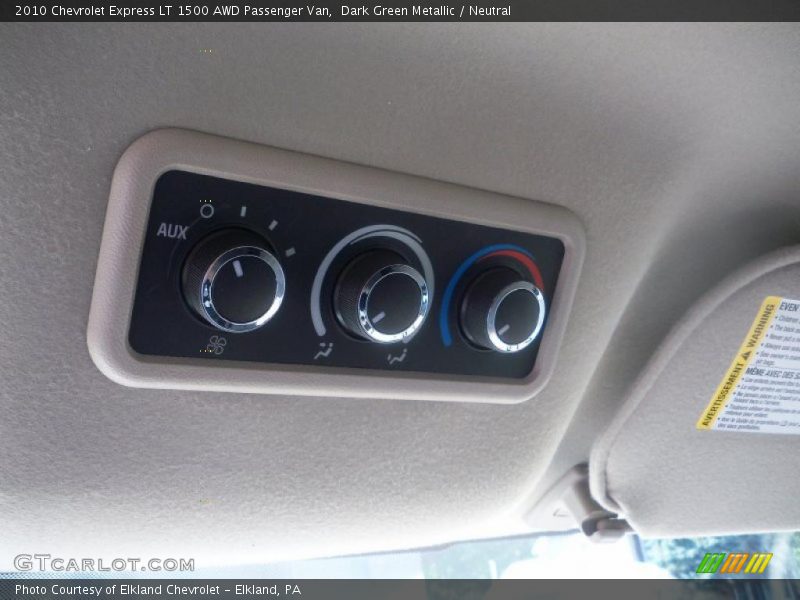 Dark Green Metallic / Neutral 2010 Chevrolet Express LT 1500 AWD Passenger Van