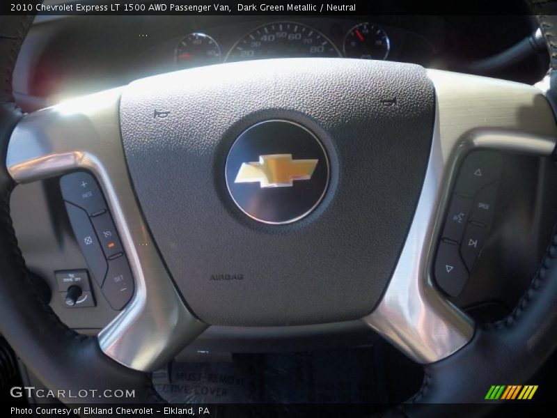 Dark Green Metallic / Neutral 2010 Chevrolet Express LT 1500 AWD Passenger Van