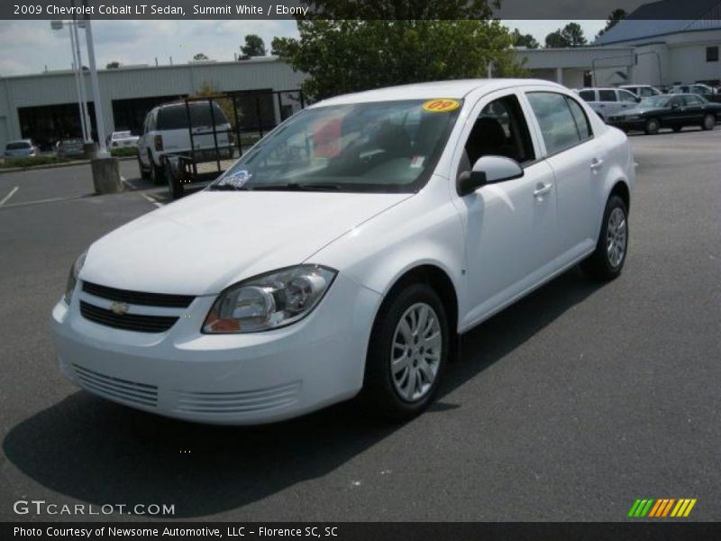 Summit White / Ebony 2009 Chevrolet Cobalt LT Sedan