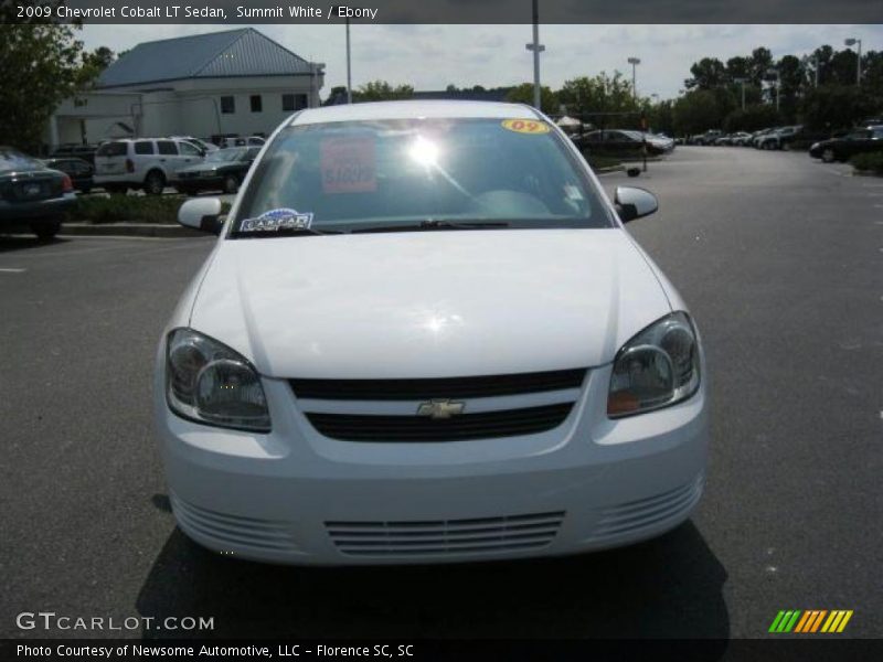 Summit White / Ebony 2009 Chevrolet Cobalt LT Sedan