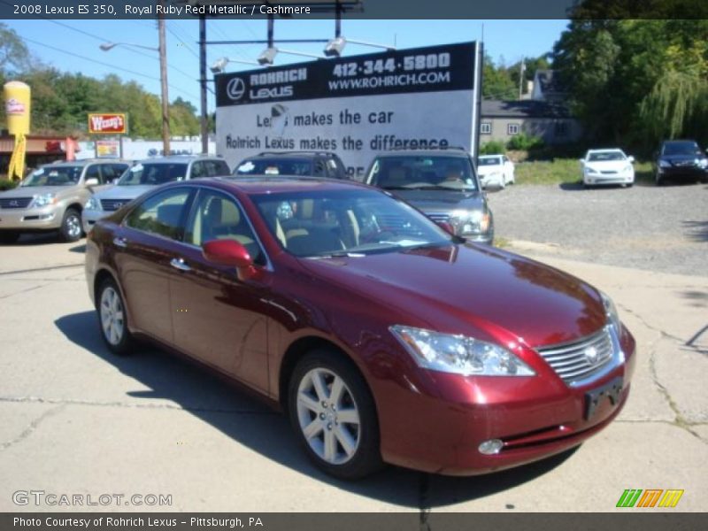 Royal Ruby Red Metallic / Cashmere 2008 Lexus ES 350