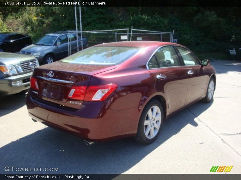Royal Ruby Red Metallic / Cashmere 2008 Lexus ES 350