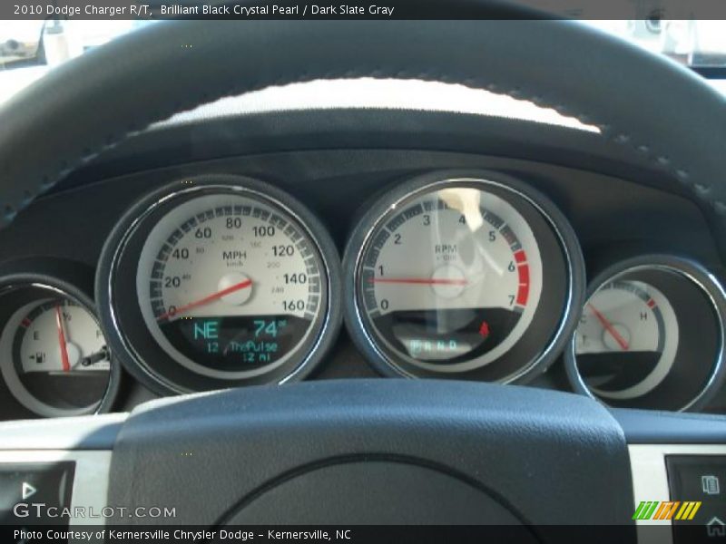 Brilliant Black Crystal Pearl / Dark Slate Gray 2010 Dodge Charger R/T