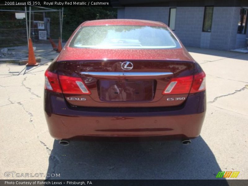 Royal Ruby Red Metallic / Cashmere 2008 Lexus ES 350