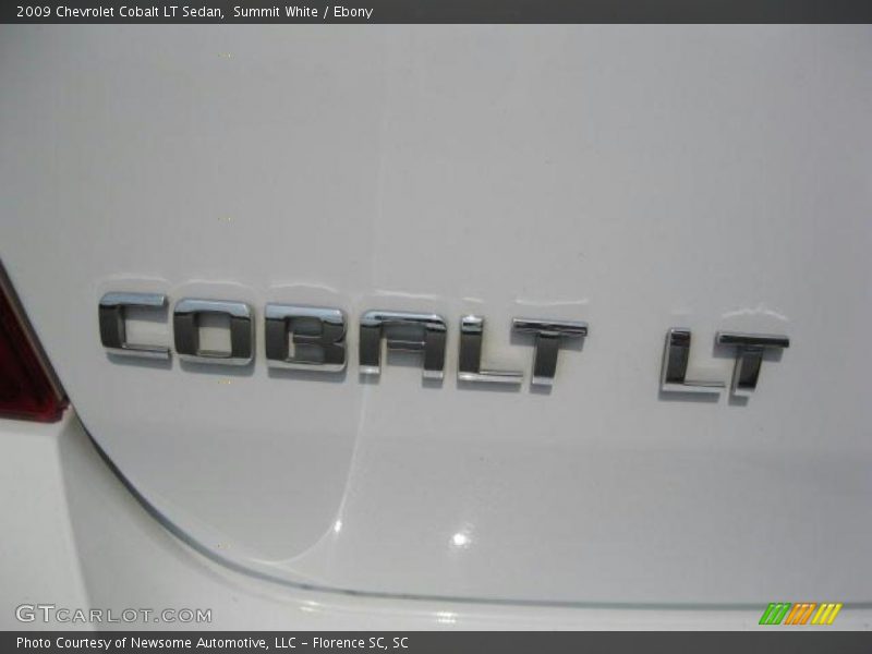 Summit White / Ebony 2009 Chevrolet Cobalt LT Sedan