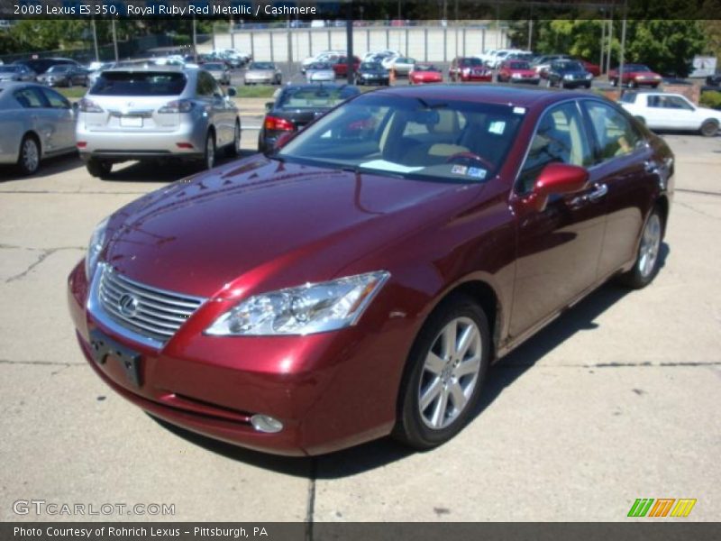 Royal Ruby Red Metallic / Cashmere 2008 Lexus ES 350