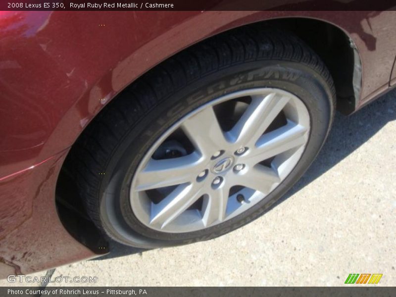 Royal Ruby Red Metallic / Cashmere 2008 Lexus ES 350