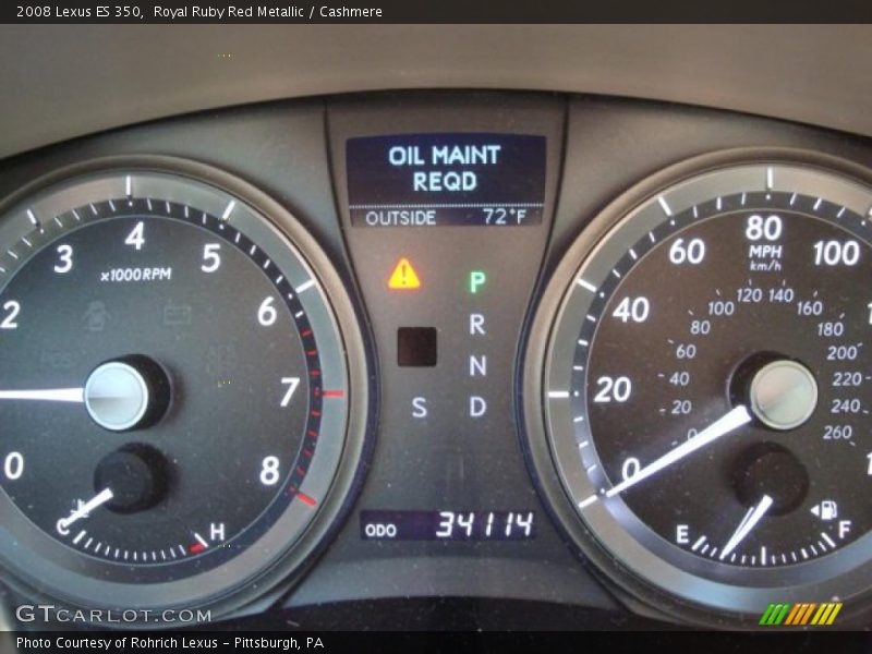 Royal Ruby Red Metallic / Cashmere 2008 Lexus ES 350