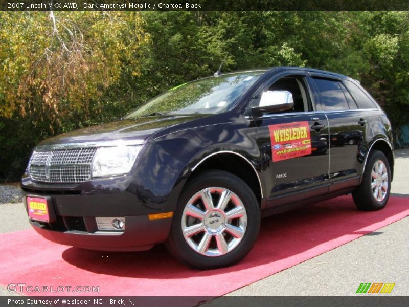 Dark Amethyst Metallic / Charcoal Black 2007 Lincoln MKX AWD