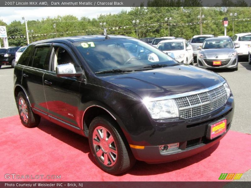 Dark Amethyst Metallic / Charcoal Black 2007 Lincoln MKX AWD