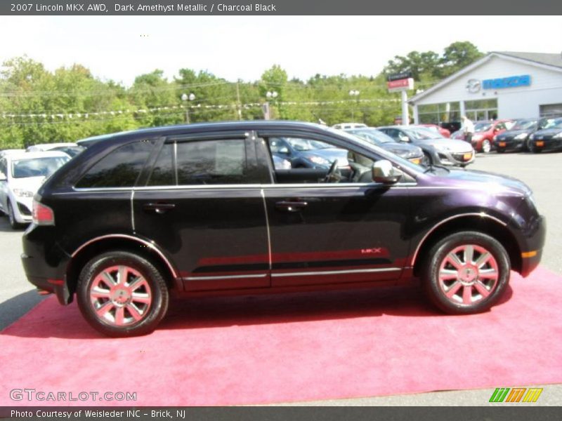 Dark Amethyst Metallic / Charcoal Black 2007 Lincoln MKX AWD