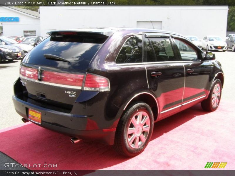 Dark Amethyst Metallic / Charcoal Black 2007 Lincoln MKX AWD