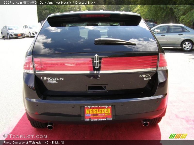 Dark Amethyst Metallic / Charcoal Black 2007 Lincoln MKX AWD