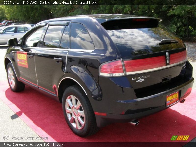 Dark Amethyst Metallic / Charcoal Black 2007 Lincoln MKX AWD