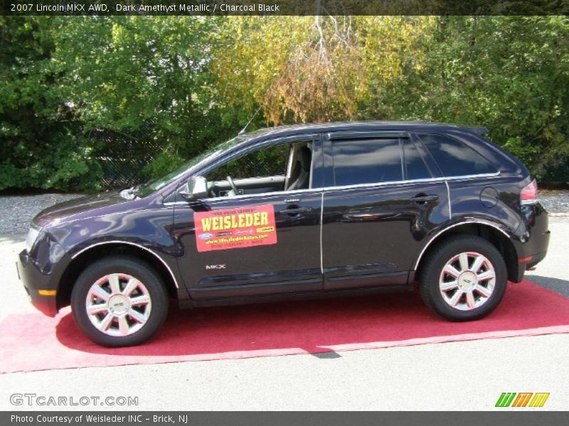 Dark Amethyst Metallic / Charcoal Black 2007 Lincoln MKX AWD