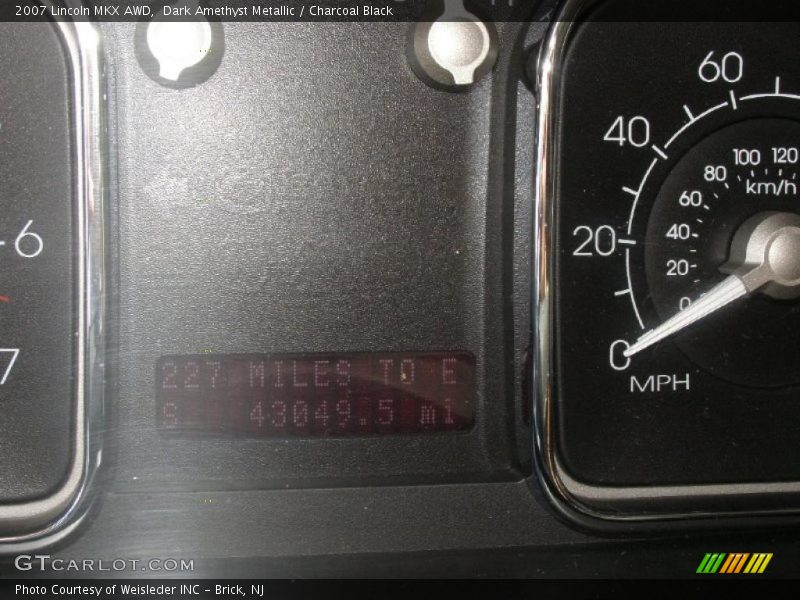 Dark Amethyst Metallic / Charcoal Black 2007 Lincoln MKX AWD