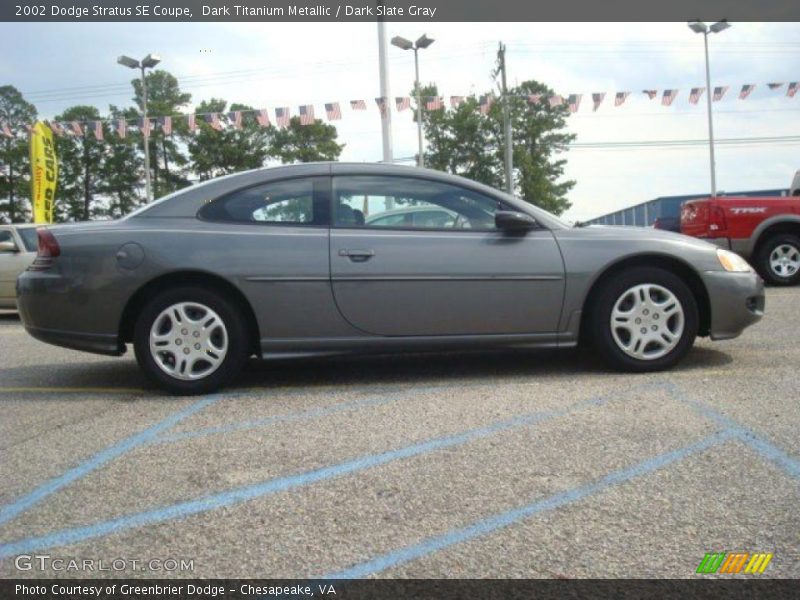 Dark Titanium Metallic / Dark Slate Gray 2002 Dodge Stratus SE Coupe