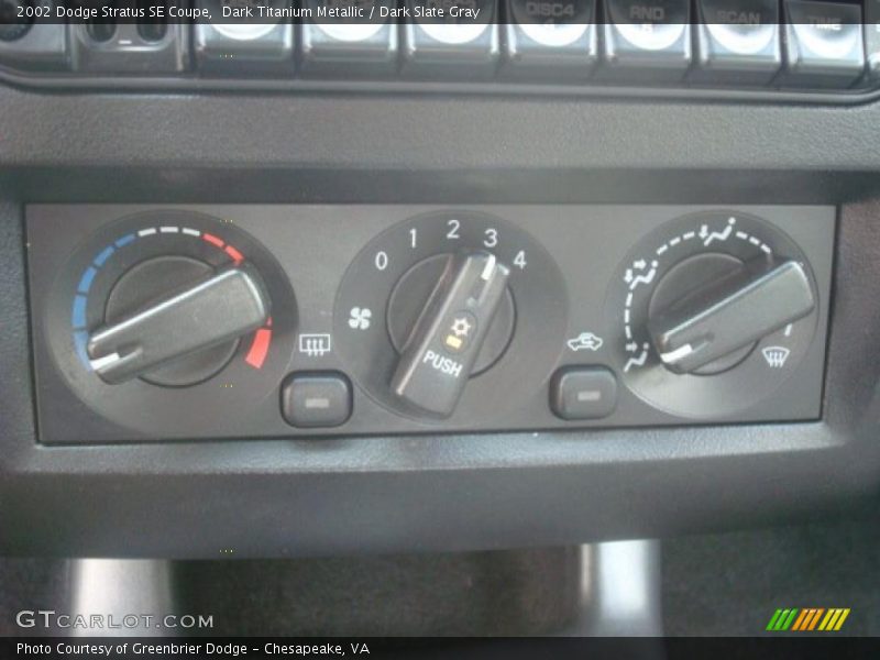 Dark Titanium Metallic / Dark Slate Gray 2002 Dodge Stratus SE Coupe