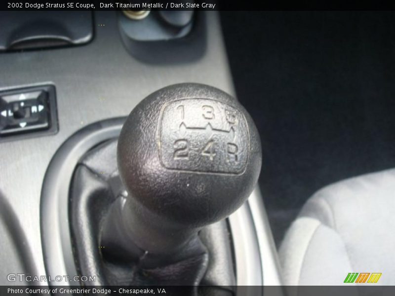 Dark Titanium Metallic / Dark Slate Gray 2002 Dodge Stratus SE Coupe