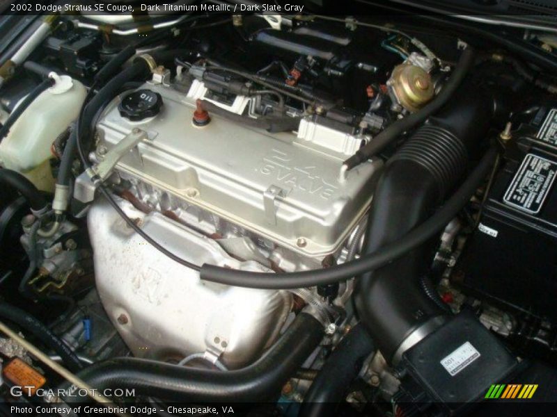 Dark Titanium Metallic / Dark Slate Gray 2002 Dodge Stratus SE Coupe