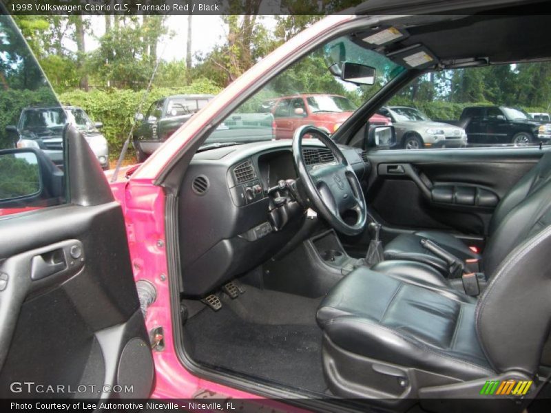 Tornado Red / Black 1998 Volkswagen Cabrio GLS