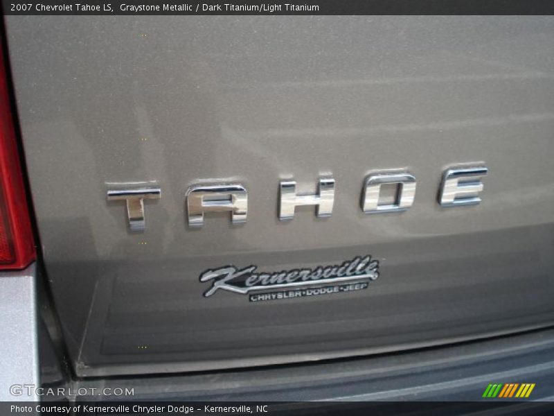 Graystone Metallic / Dark Titanium/Light Titanium 2007 Chevrolet Tahoe LS