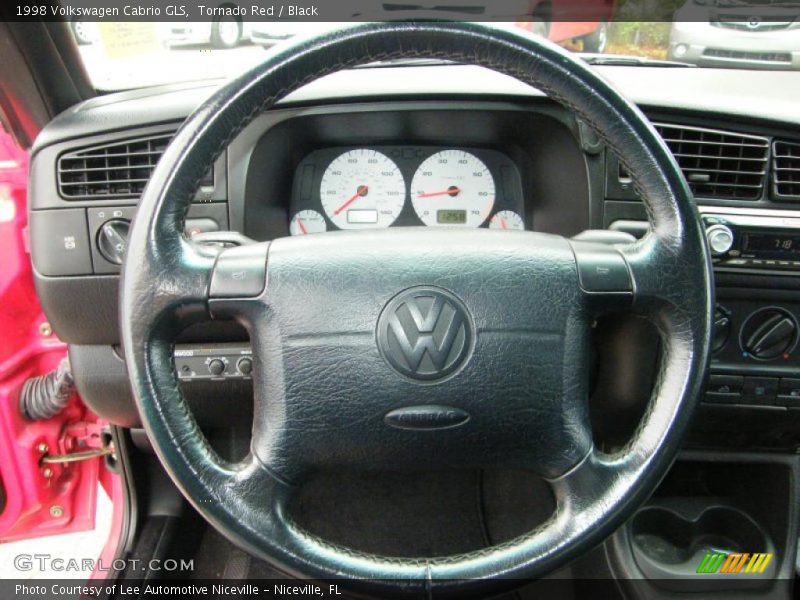 Tornado Red / Black 1998 Volkswagen Cabrio GLS