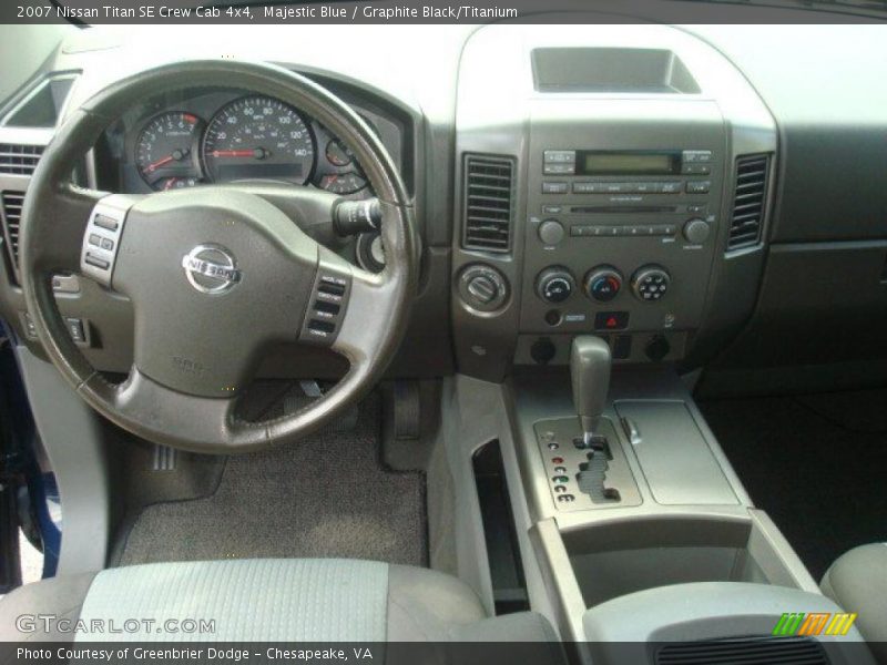 Majestic Blue / Graphite Black/Titanium 2007 Nissan Titan SE Crew Cab 4x4