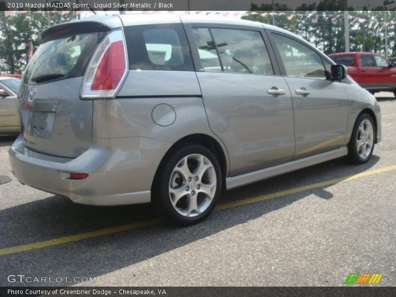 Liquid Silver Metallic / Black 2010 Mazda MAZDA5 Sport