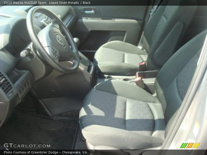 Liquid Silver Metallic / Black 2010 Mazda MAZDA5 Sport