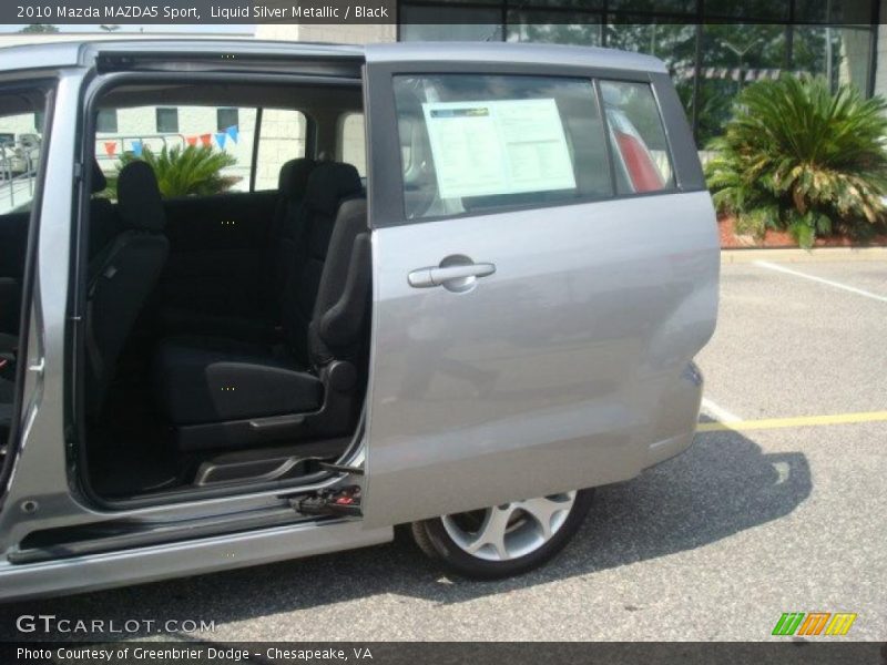 Liquid Silver Metallic / Black 2010 Mazda MAZDA5 Sport