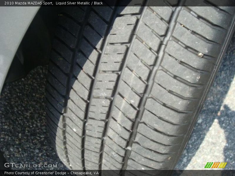Liquid Silver Metallic / Black 2010 Mazda MAZDA5 Sport
