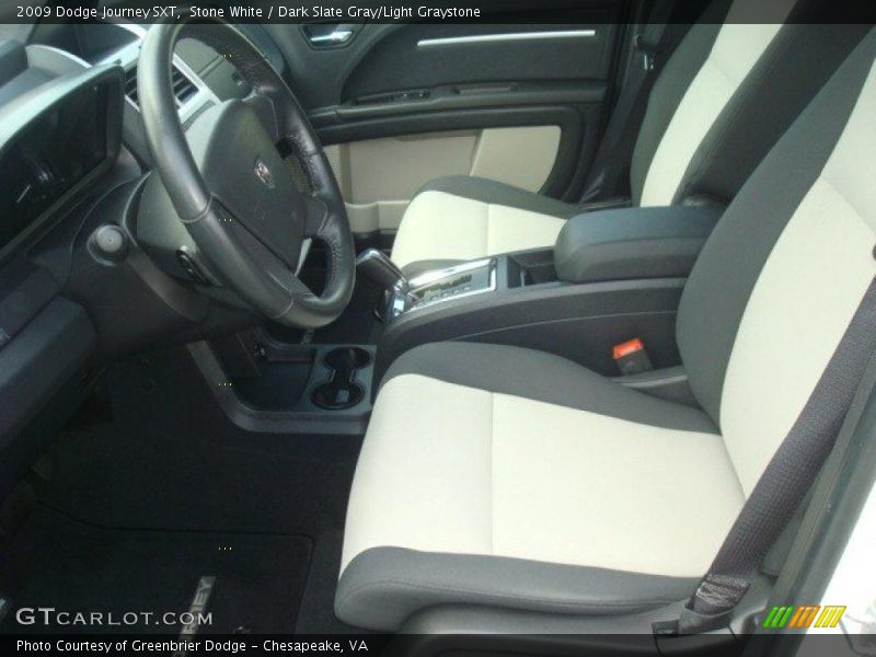 Stone White / Dark Slate Gray/Light Graystone 2009 Dodge Journey SXT