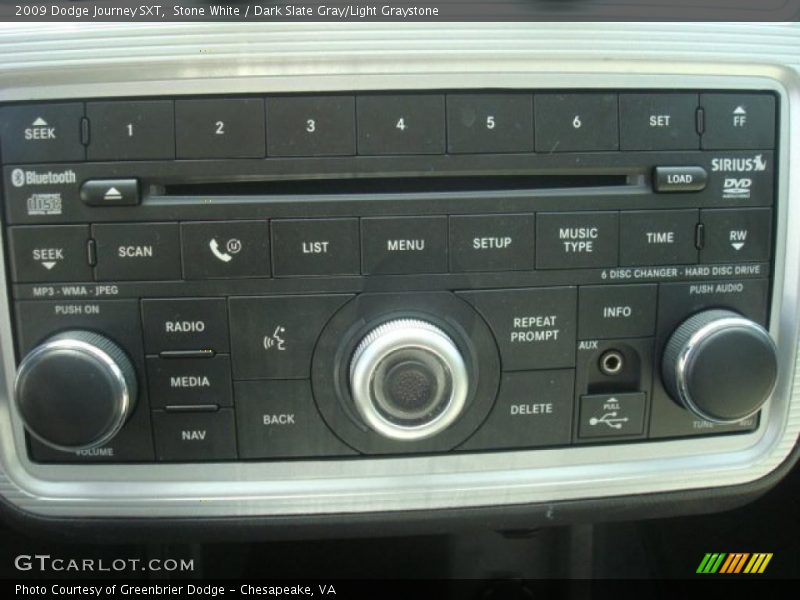 Stone White / Dark Slate Gray/Light Graystone 2009 Dodge Journey SXT