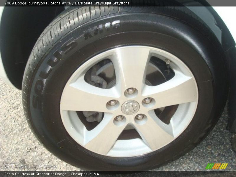 Stone White / Dark Slate Gray/Light Graystone 2009 Dodge Journey SXT