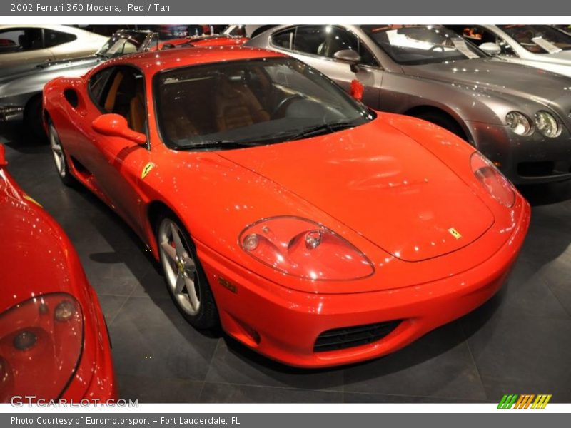 Red / Tan 2002 Ferrari 360 Modena