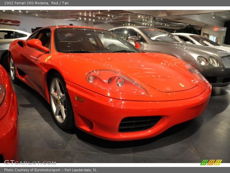 Red / Tan 2002 Ferrari 360 Modena