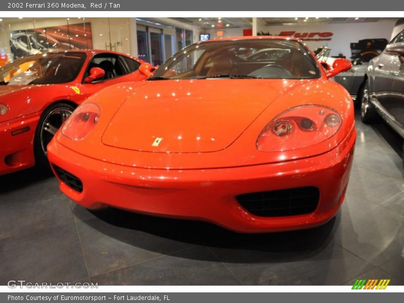 Red / Tan 2002 Ferrari 360 Modena