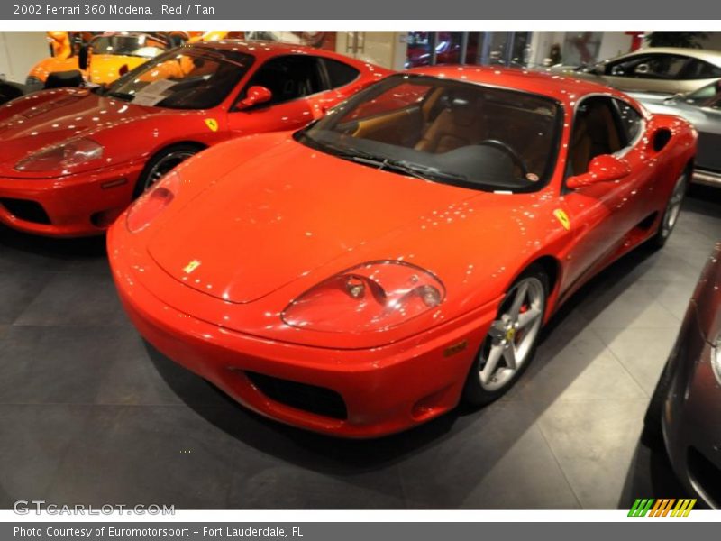 Red / Tan 2002 Ferrari 360 Modena