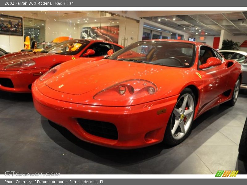Red / Tan 2002 Ferrari 360 Modena