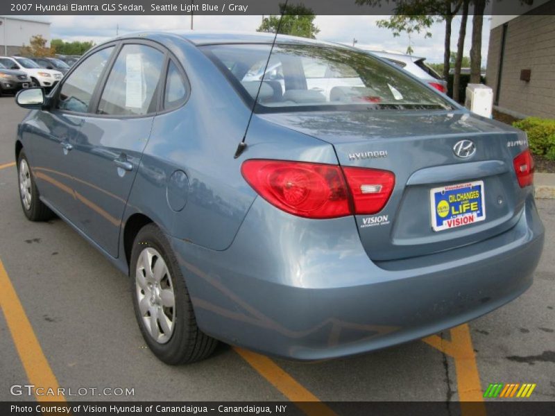 Seattle Light Blue / Gray 2007 Hyundai Elantra GLS Sedan