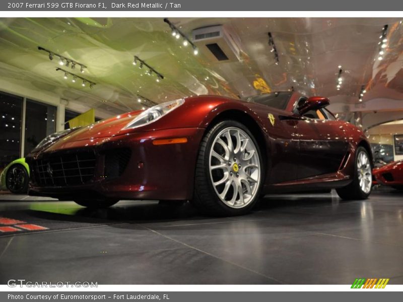 Dark Red Metallic / Tan 2007 Ferrari 599 GTB Fiorano F1